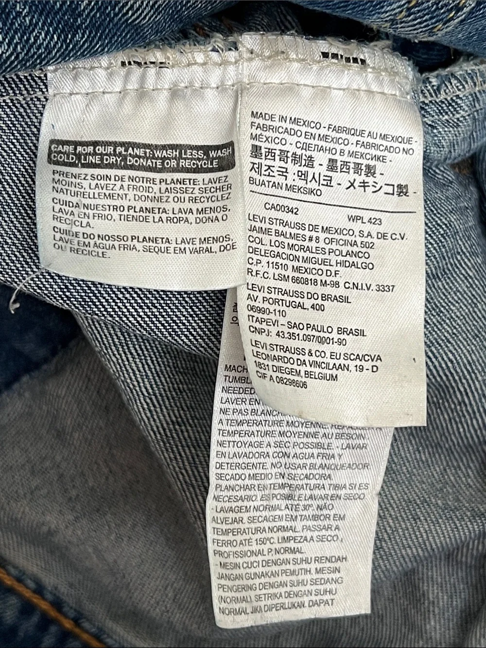 Levi's Blue Denim Jacket Portland Timbers Army Patch Men’s XXL